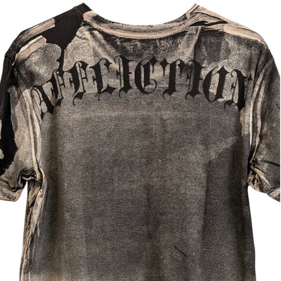 AFFLICTION Puppet Master God vs Devil T-shirt Men's Large *Collector Jesse - Picture 7 of 8